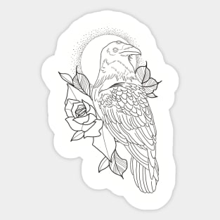 Raven Rose Sticker